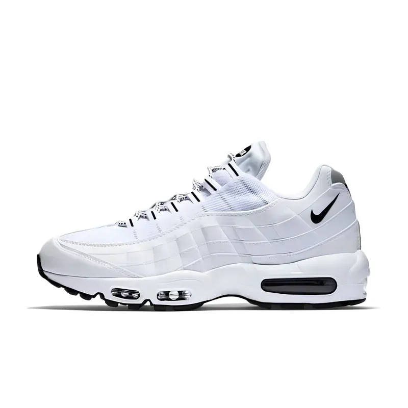 Nike Air Max 95 White Black u kombinaciji bele i crne boje, fotografija 2 od 6