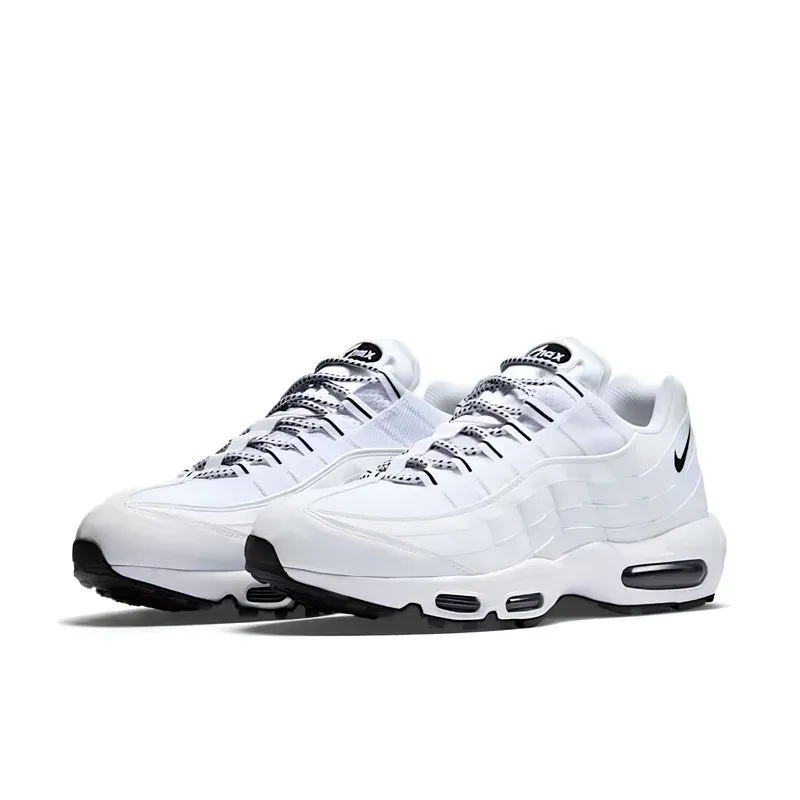 Nike Air Max 95 White Black u kombinaciji bele i crne boje, fotografija 3 od 6