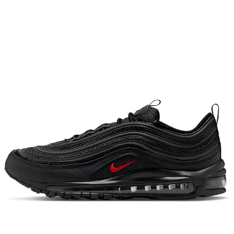 Nike Air Max 97 Black University Red u crnoj boji — bočni pogled