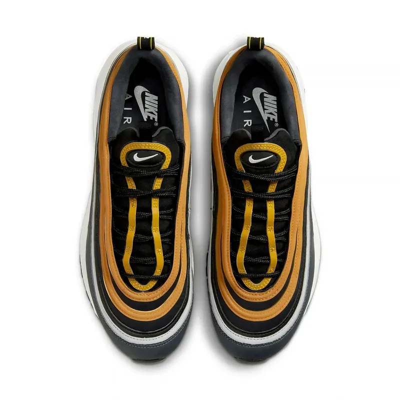 Nike Air Max 97 Black Yellow u kombinaciji crne i narandžaste boje, fotografija 4 od 6