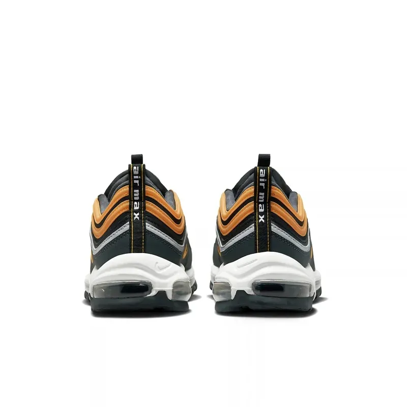 Nike Air Max 97 Black Yellow u kombinaciji crne i narandžaste boje, fotografija 5 od 6
