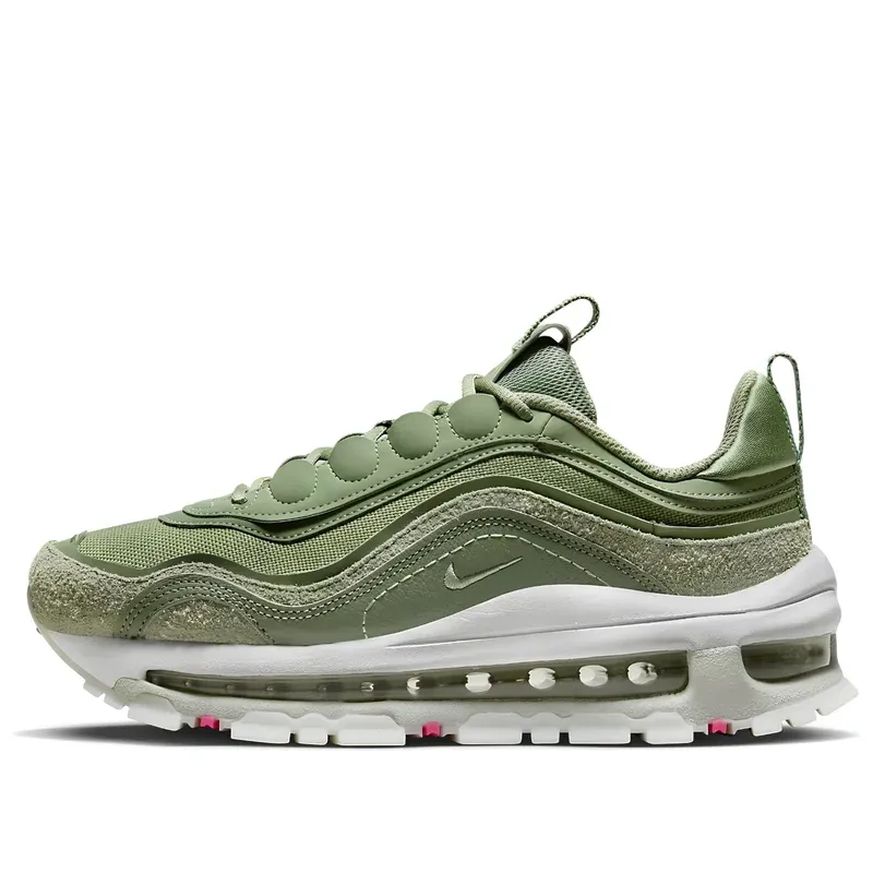 Nike Air Max 97 Futura Oil Green u zelenoj boji — bočni pogled