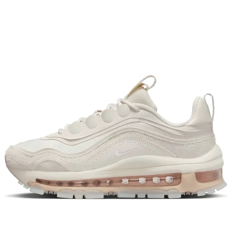 Nike Air Max 97 Futura Pale Ivory u kombinaciji bele i bež boje — bočni pogled