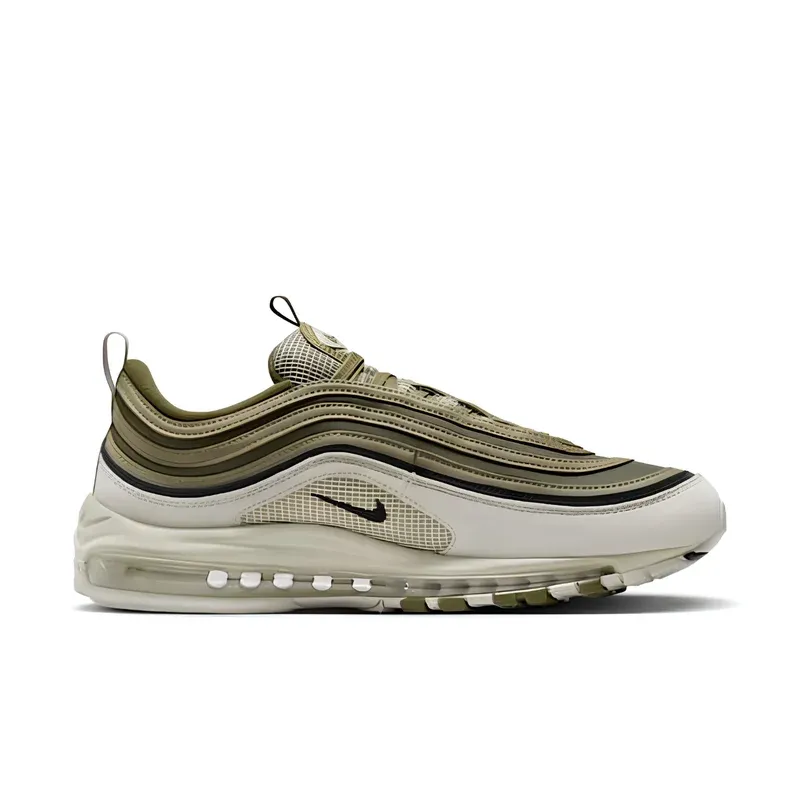Nike Air Max 97 Light Bone Medium Olive u kombinaciji bež i zelene boje, fotografija 2 od 6