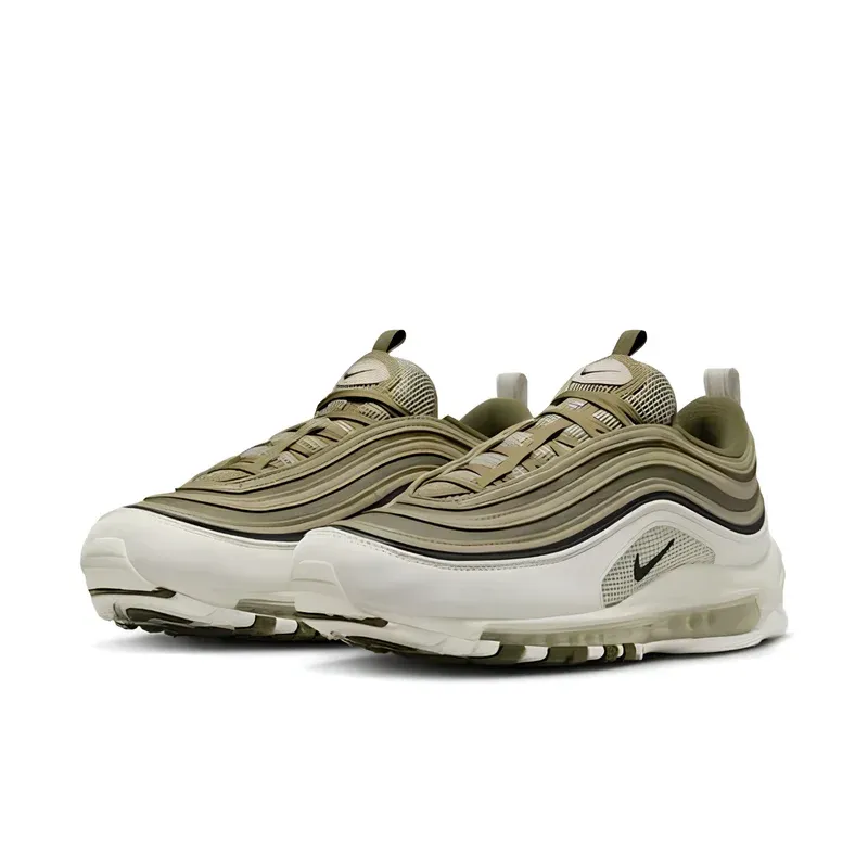 Nike Air Max 97 Light Bone Medium Olive u kombinaciji bež i zelene boje, fotografija 3 od 6