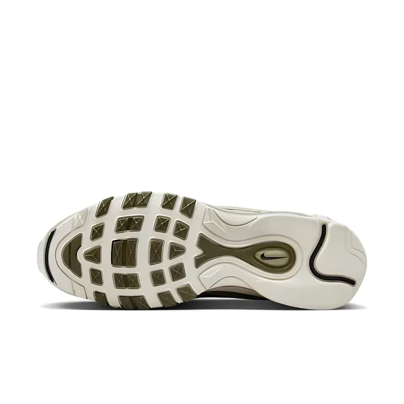 Nike Air Max 97 Light Bone Medium Olive u kombinaciji bež i zelene boje, fotografija 6 od 6