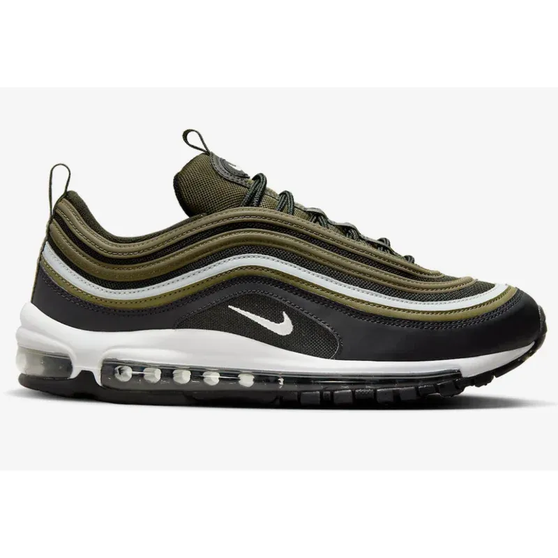Nike Air Max 97 Medium Olive Sequoia u kombinaciji crne i zelene boje, fotografija 2 od 7
