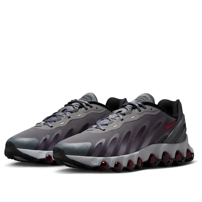 Nike Air Max DN8 Iron Grey Bright Crimson u kombinaciji sive i crne boje, fotografija 3 od 6