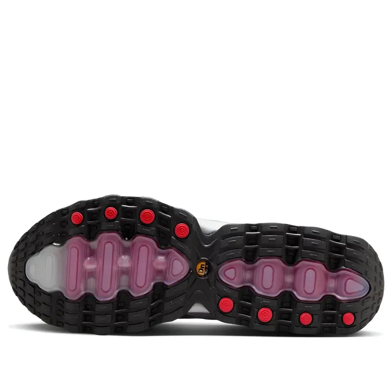Nike Air Max DN8 Iron Grey Bright Crimson u kombinaciji sive i crne boje, fotografija 6 od 6
