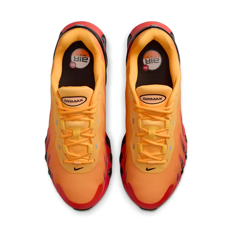 Nike Air Max DN8 Laser Orange Black u kombinaciji narandžaste i crvene boje, fotografija 4 od 6