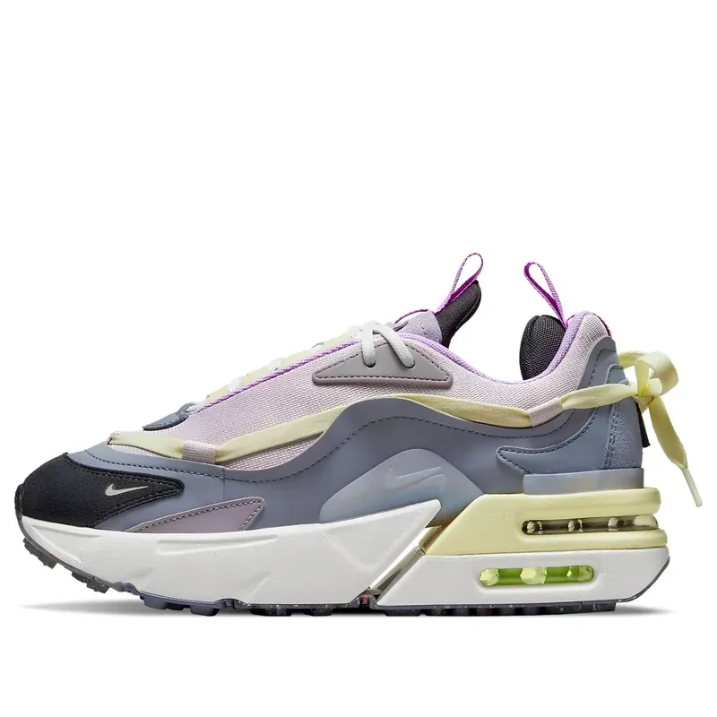 Nike Air Max Furyosa Ashen Slate u kombinaciji ljubičaste i sive boje — bočni pogled