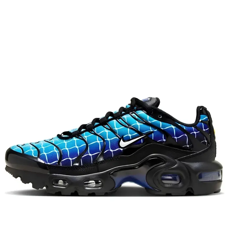 Nike Air Max Plus Chain Link Fence u kombinaciji plave i crne boje — bočni pogled