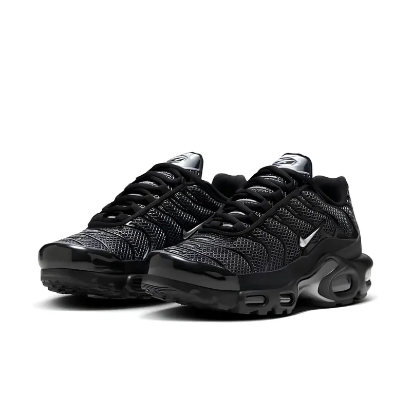 Nike Air Max Plus TN Black Suede Silver u crnoj boji, fotografija 3 od 6