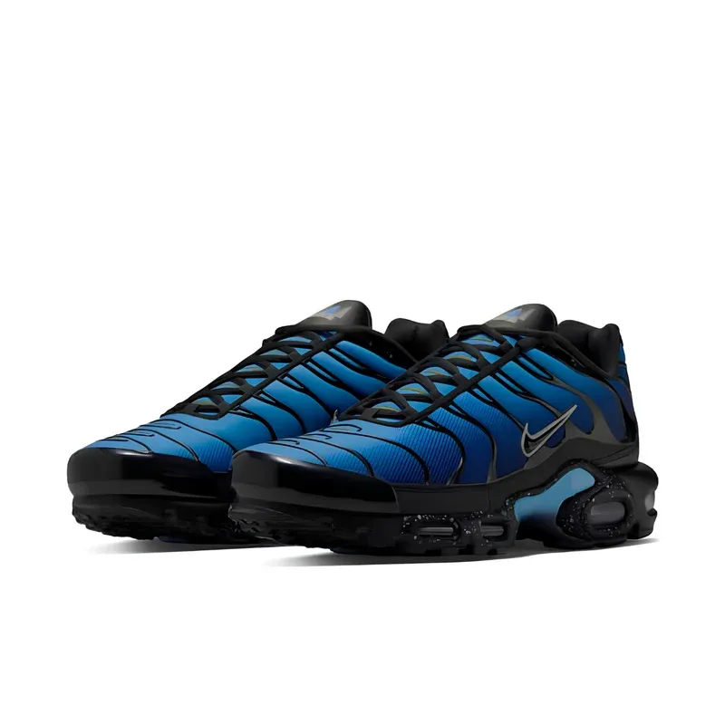 Nike Air Max Plus TN Black University Blue Chlorophyll u kombinaciji plave i crne boje, fotografija 3 od 6