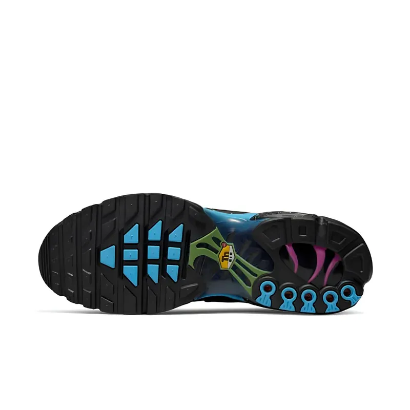 Nike Air Max Plus TN Black University Blue Chlorophyll u kombinaciji plave i crne boje, fotografija 6 od 6