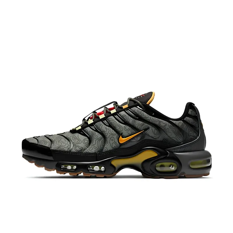 Nike Air Max Plus TN Fresh Perspective u kombinaciji crne i zelene boje — bočni pogled