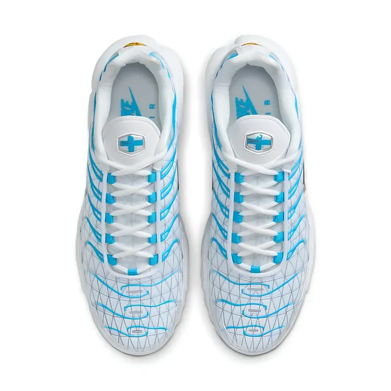 Nike Air Max Plus TN Marseille u kombinaciji bele i plave boje, fotografija 4 od 6
