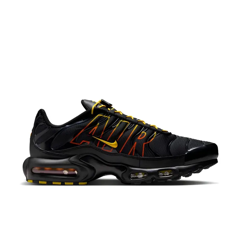 Nike Air Max Plus TN Tuned Air Sunrise u kombinaciji crne i narandžaste boje, fotografija 2 od 6