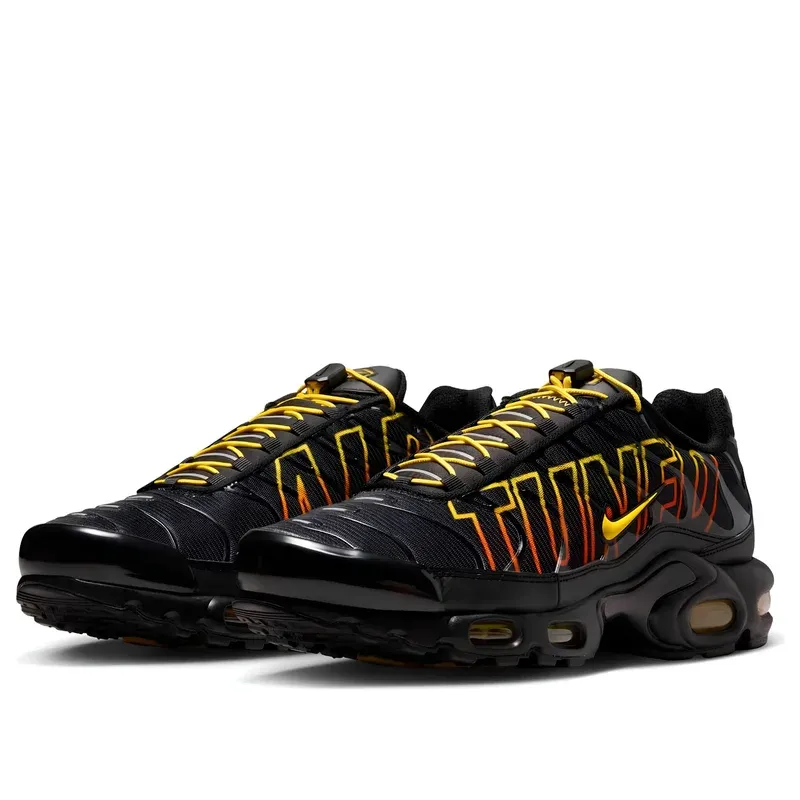 Nike Air Max Plus TN Tuned Air Sunrise u kombinaciji crne i narandžaste boje, fotografija 3 od 6
