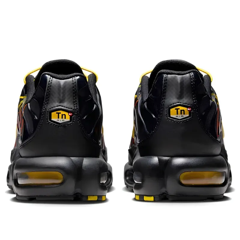 Nike Air Max Plus TN Tuned Air Sunrise u kombinaciji crne i narandžaste boje, fotografija 5 od 6