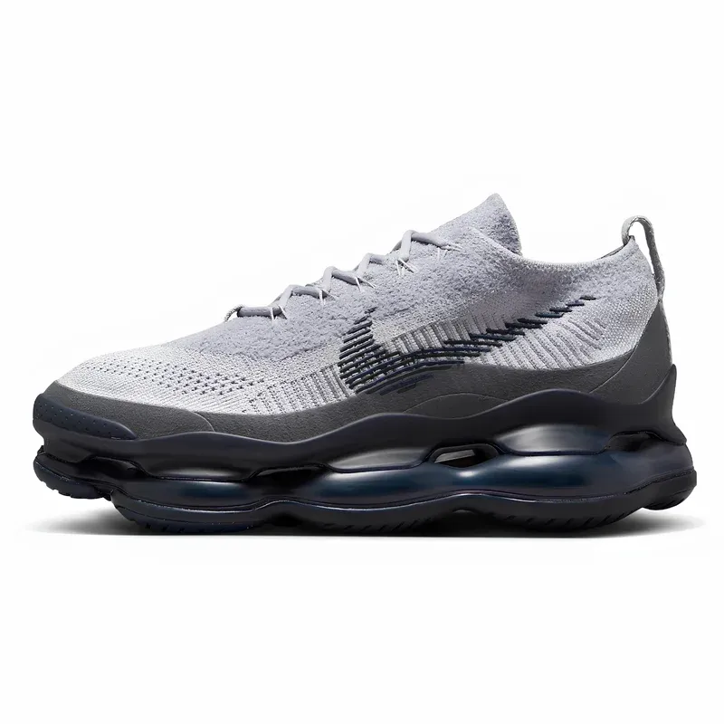 Nike Air Max Scorpion Pewter Midnight Navy u kombinaciji sive i crne boje — bočni pogled