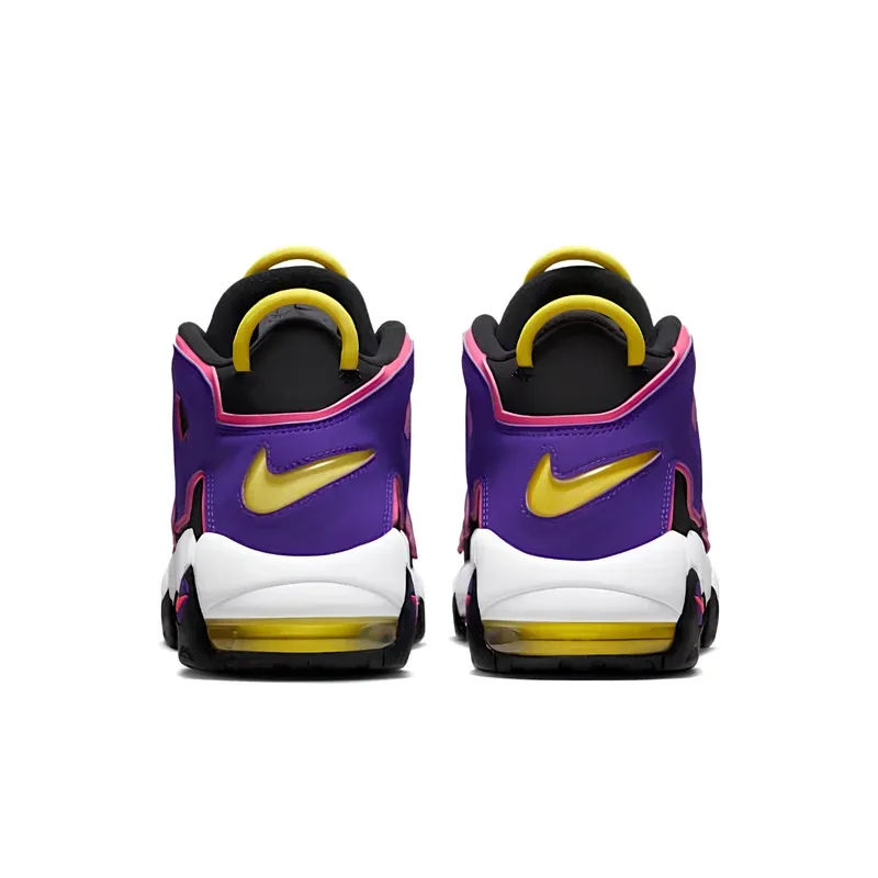 Nike Air More Uptempo 96 Black Court Purple u kombinaciji crne i ljubičaste boje, fotografija 5 od 6