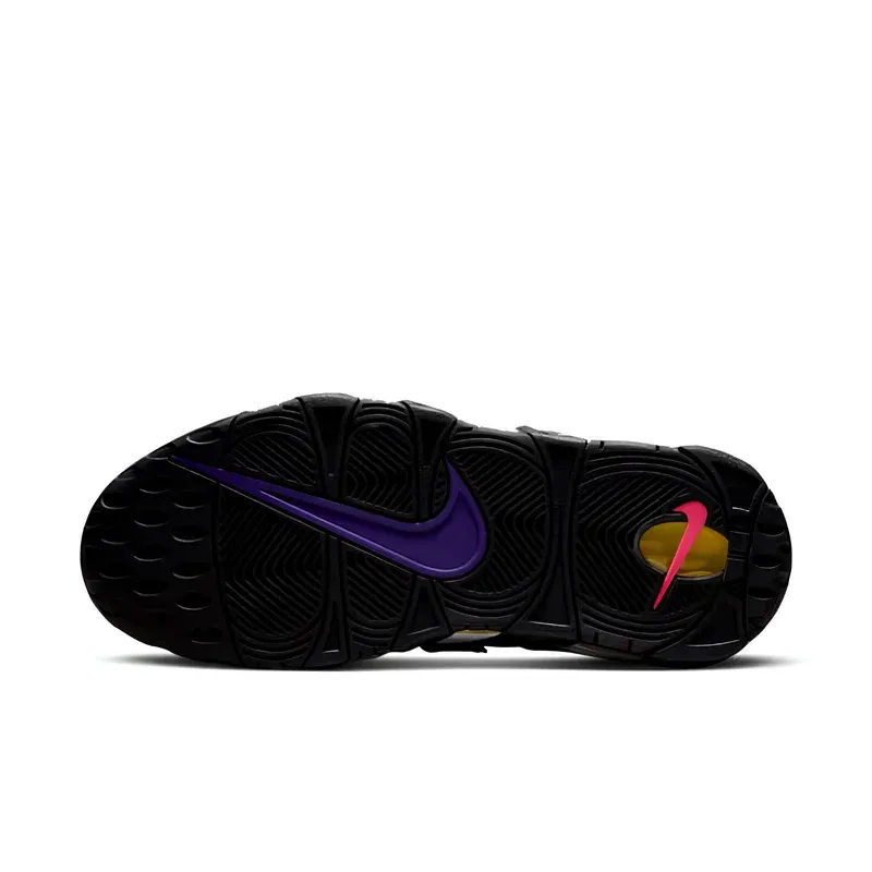 Nike Air More Uptempo 96 Black Court Purple u kombinaciji crne i ljubičaste boje, fotografija 6 od 6