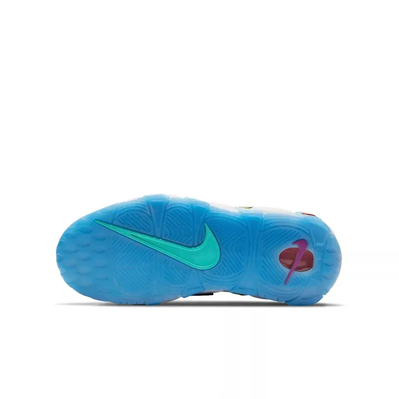 Nike Air More Uptempo Multi-Color u kombinaciji bele i ljubičaste boje, fotografija 7 od 7