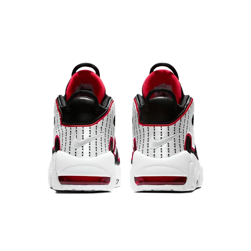 Nike Air More Uptempo Pinstripe u kombinaciji crne i bele boje, fotografija 5 od 6