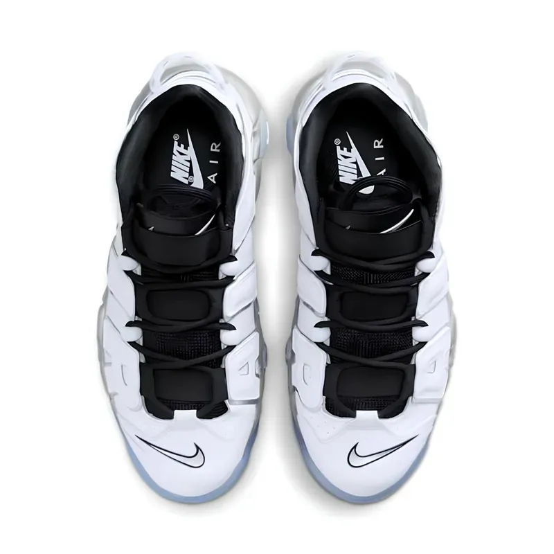 Nike Air More Uptempo White & Chrome u kombinaciji bele i crne boje, fotografija 4 od 6