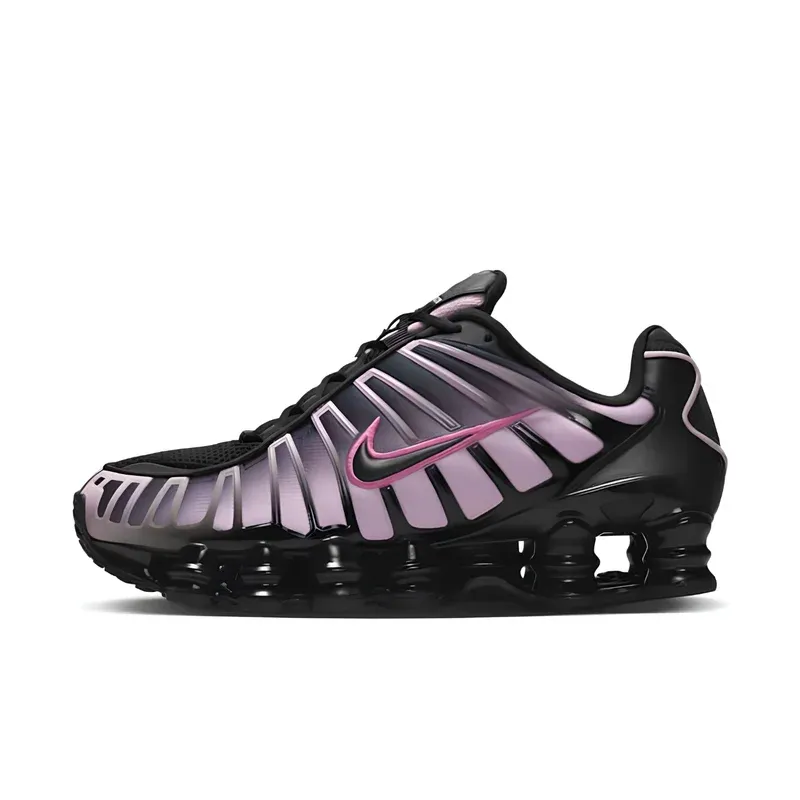 Nike Shox TL Black Playful Pink u kombinaciji crne i roze boje — bočni pogled
