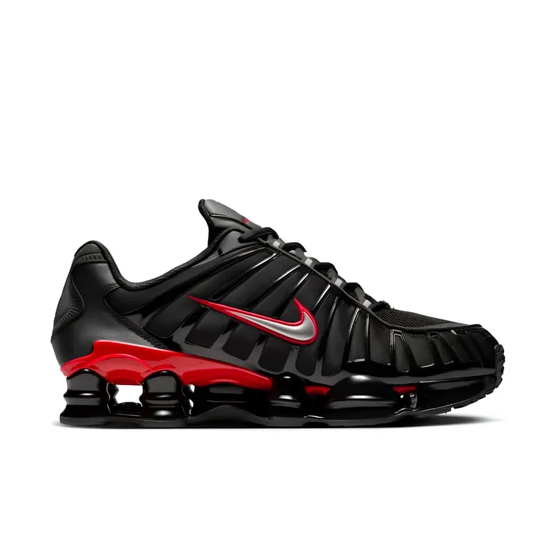 Nike Shox TL Black University Red u kombinaciji crne i crvene boje, fotografija 2 od 6