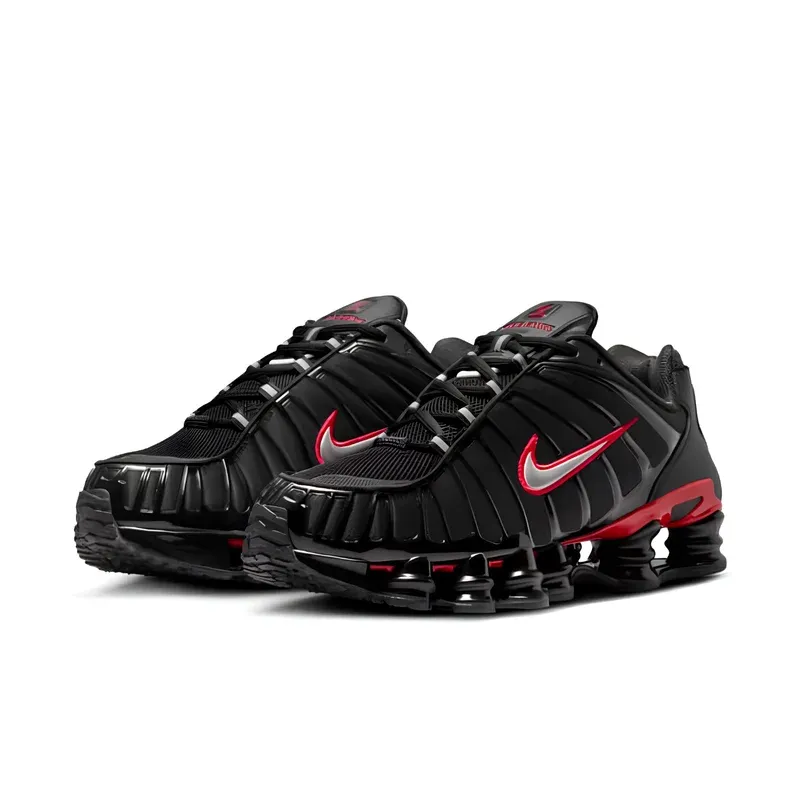 Nike Shox TL Black University Red u kombinaciji crne i crvene boje, fotografija 3 od 6