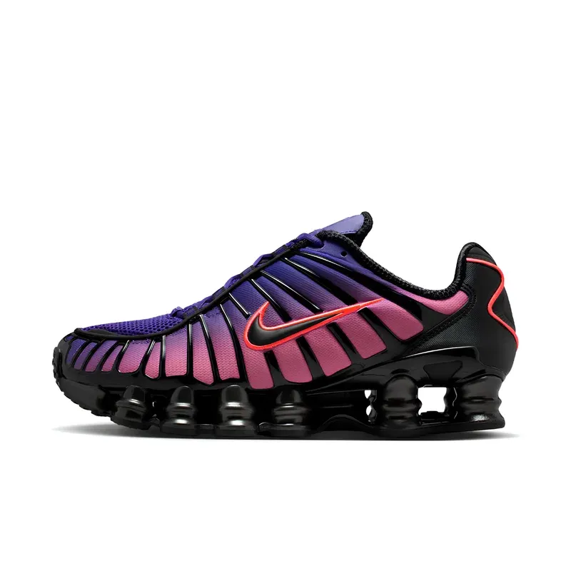 Nike Shox TL Fade Court Purple & Hot Lava u kombinaciji ljubičaste i roze boje — bočni pogled