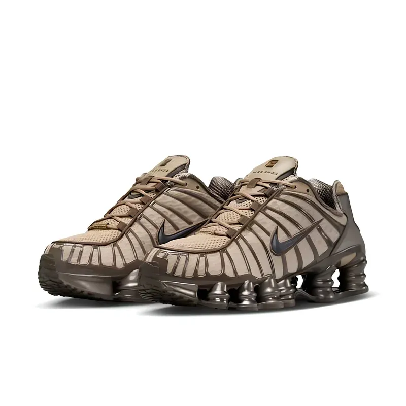 Nike Shox TL Khaki Ironstone Off Noir u kombinaciji bež i braon boje, fotografija 3 od 6