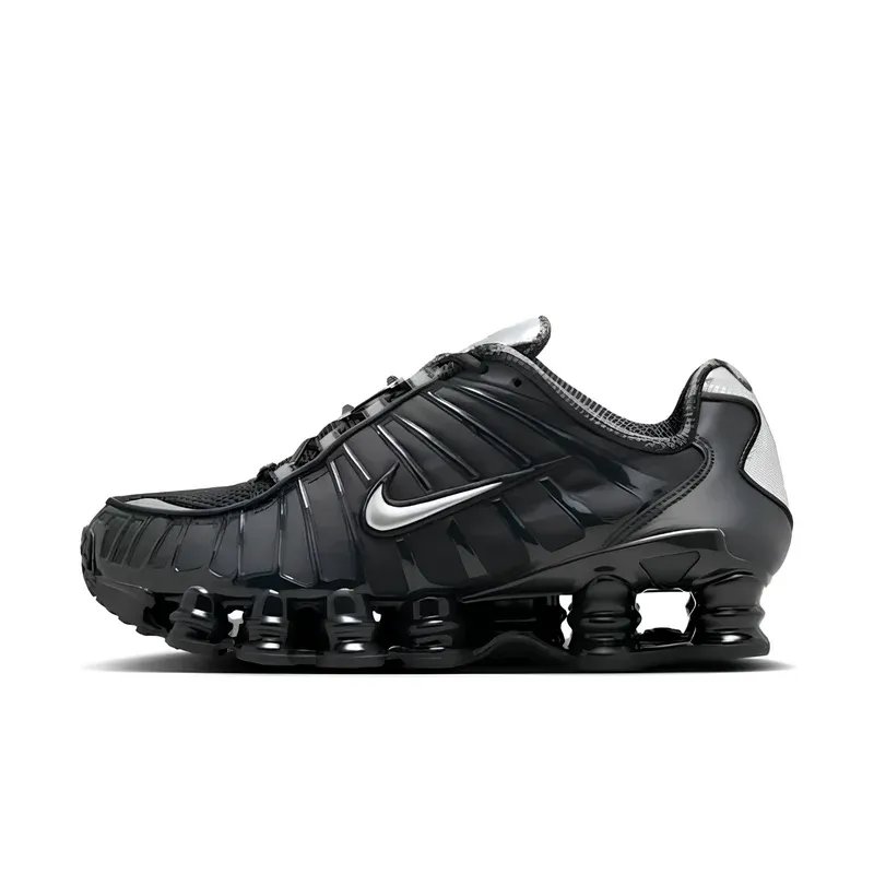 Nike Shox TL Off Noir Silver u kombinaciji crne i sive boje — bočni pogled