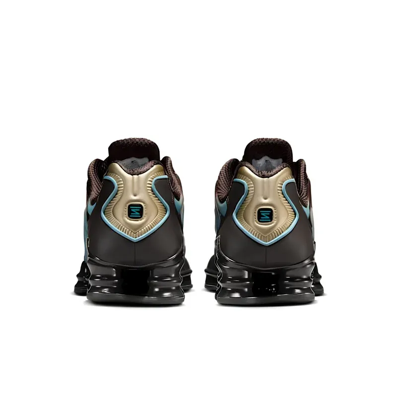 Nike Shox TL Velvet Brown Denim Turquoise u kombinaciji braon i plave boje, fotografija 5 od 6