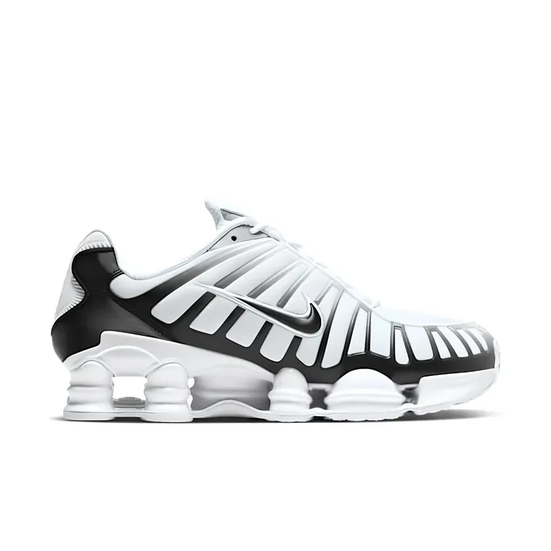 Nike Shox TL White Platinum u kombinaciji bele i crne boje, fotografija 2 od 6