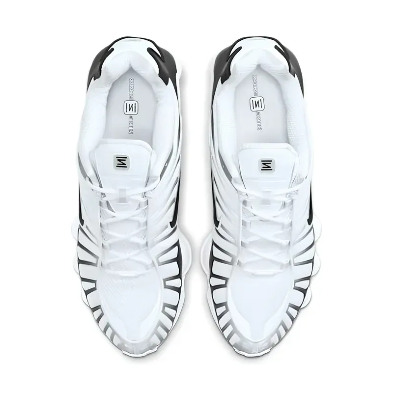Nike Shox TL White Platinum u kombinaciji bele i crne boje, fotografija 4 od 6